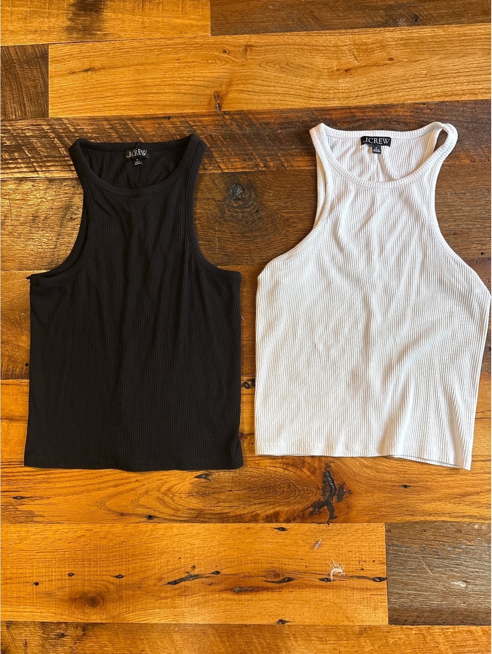 Jcrew tank lot ribbed beater style. Capsule minimalist medium